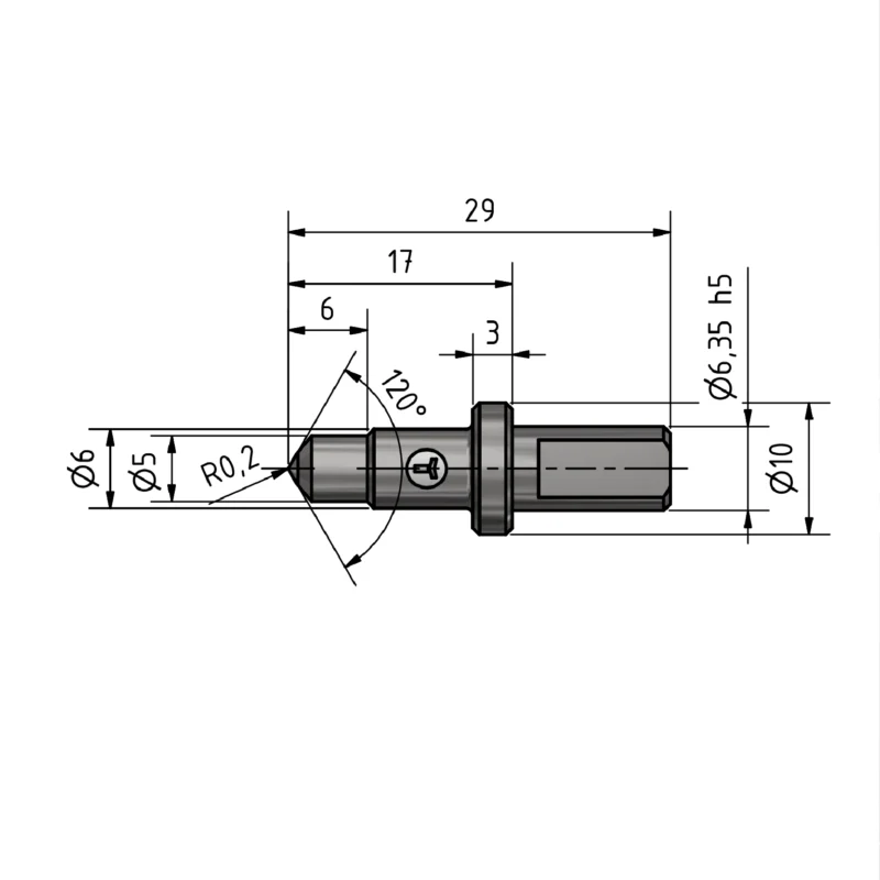 Eindringkörper Rockwell Wolpert Standard 03 | Webshop LATZKE